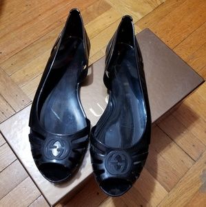 Gucci jelly flats
